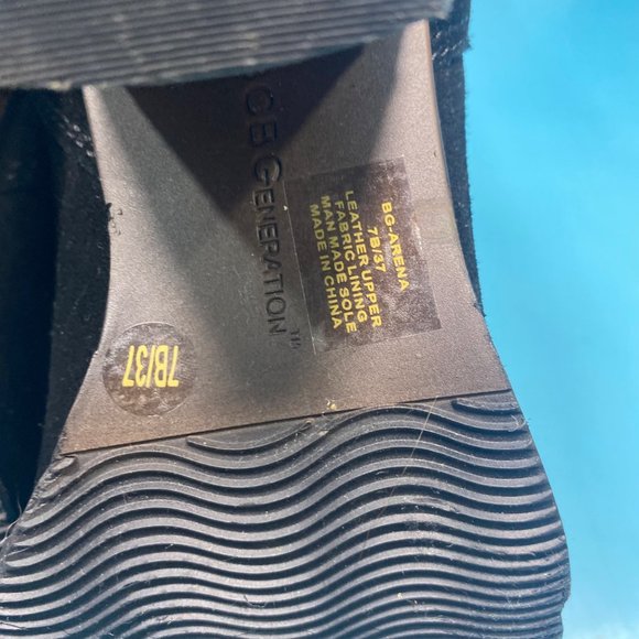 BCBGeneration Arena Black Suede Leather Boots 7B - Picture 9 of 15